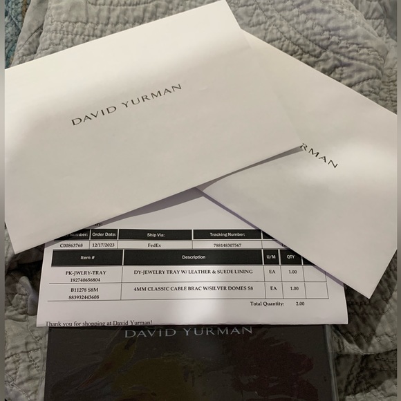 *NEW* David Yurman 4mm Classic Cable Bracelet (Medium) - Picture 9 of 10